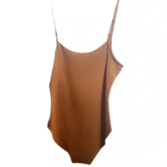 NWT Nubian skin seamless lightweight spaghetti strap caramel naked bodysuit XS - Picture 3 of 3